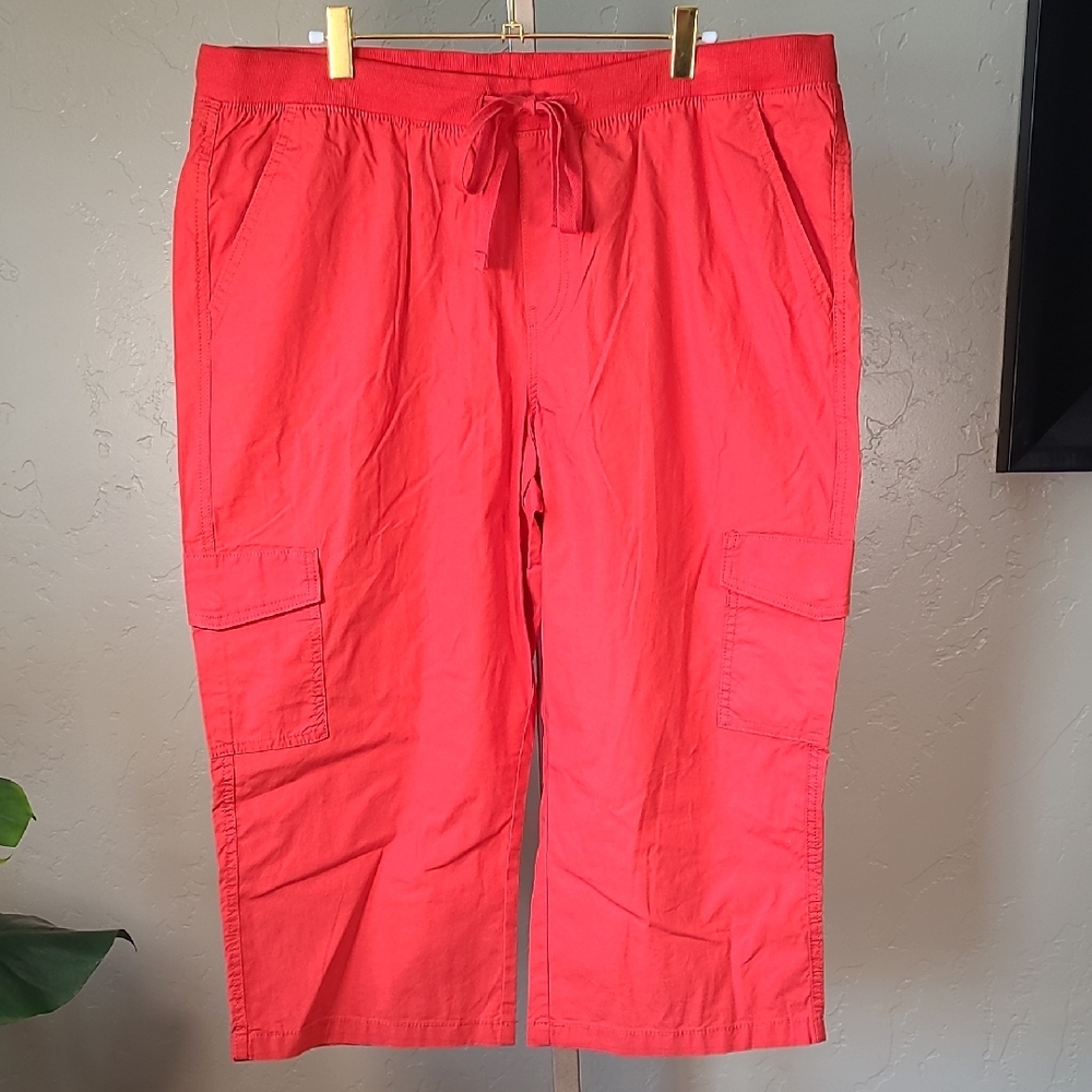 St. John's Bay‎ Orange Capris XL